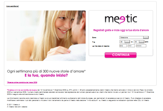 TEST D'AMORE MEETIC