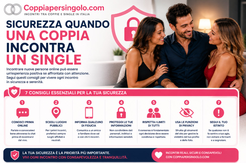 Sicurezza quando una coppia incontra un single